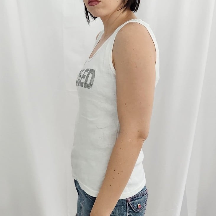 Y2K White Spoiled Tank Top