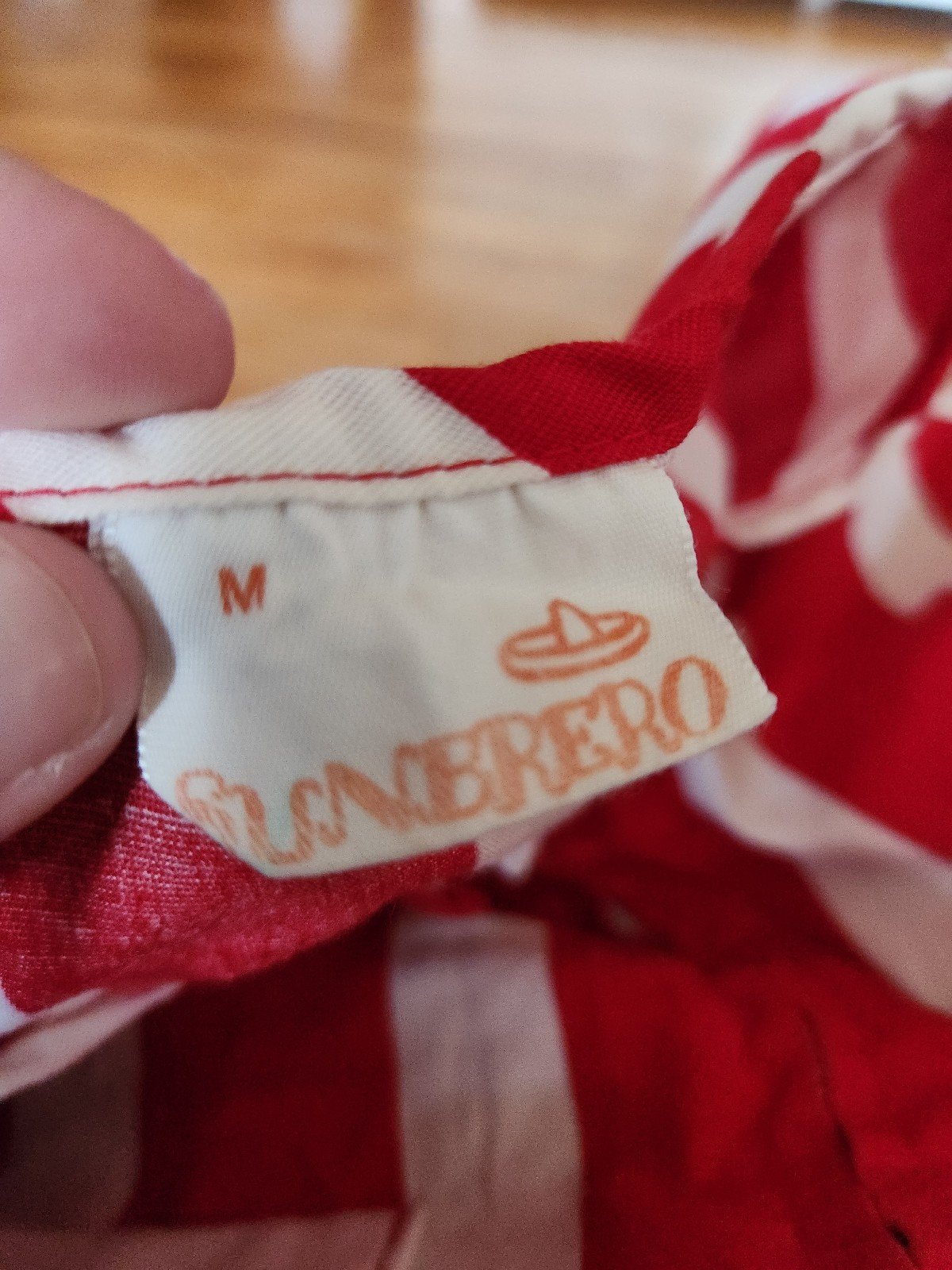 60s Red and White Striped Sundress