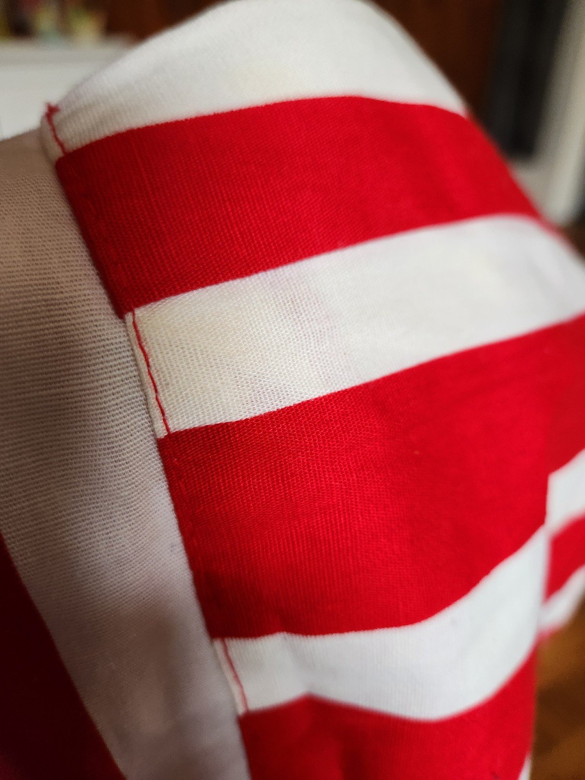 60s Red and White Striped Sundress