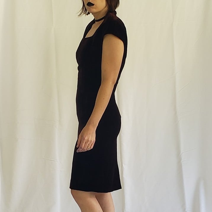 90s Liz Claiborne Velvet Dress