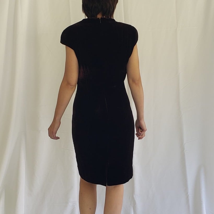 90s Liz Claiborne Velvet Dress