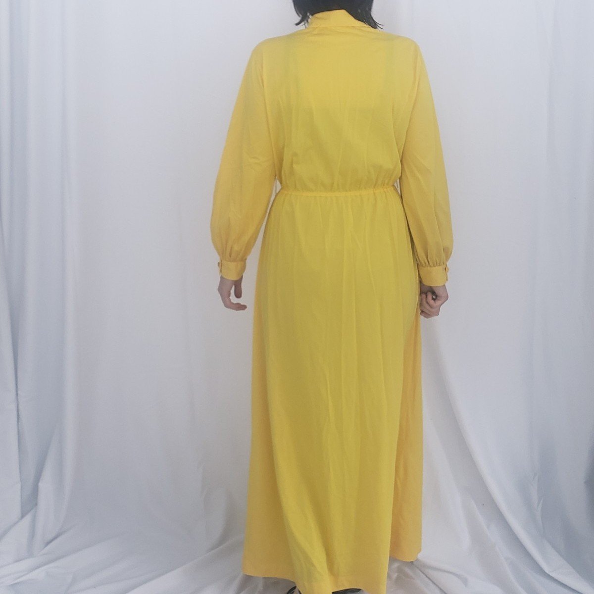 70s Yellow Hostess Dress