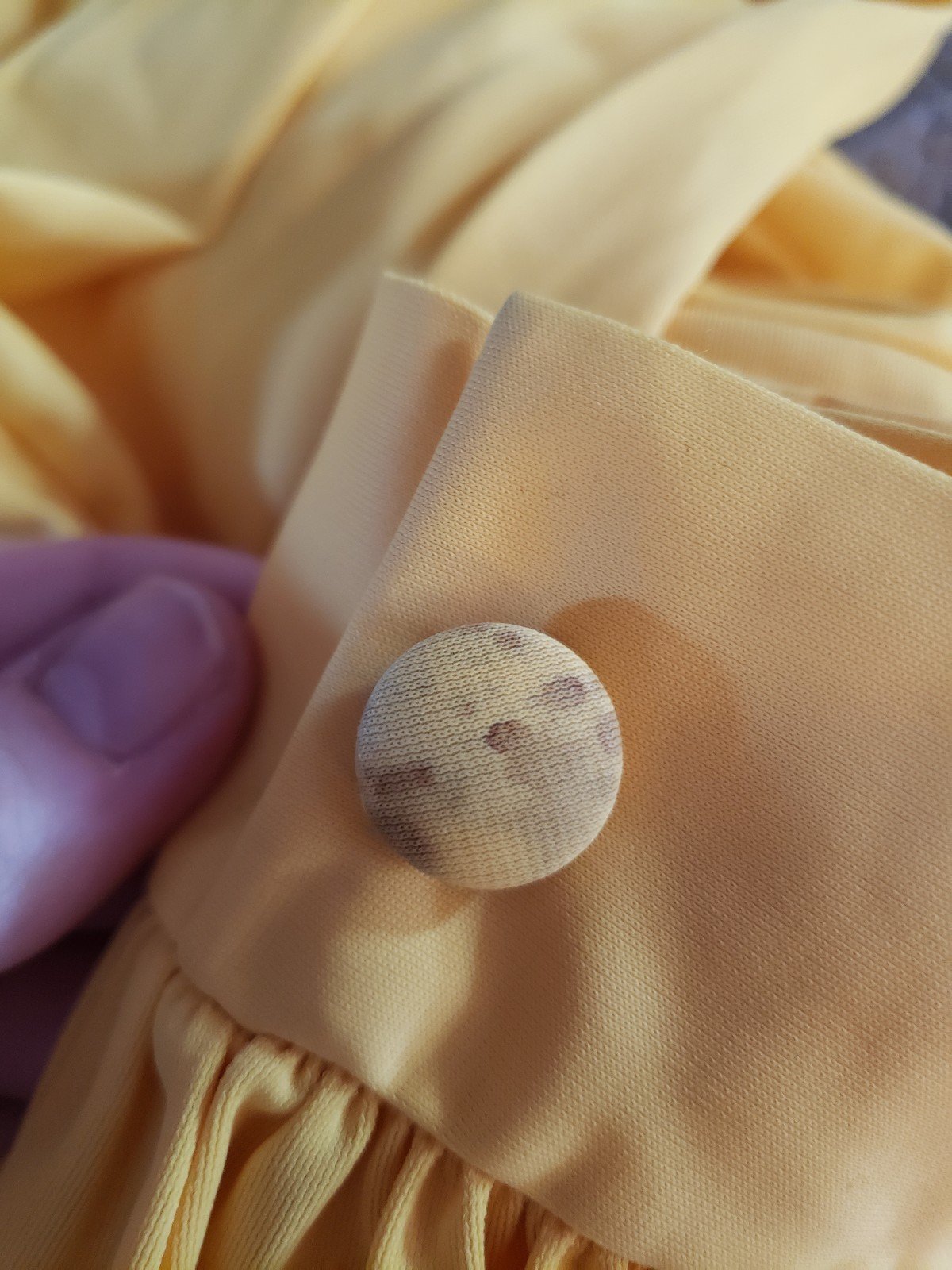 70s Yellow Hostess Dress