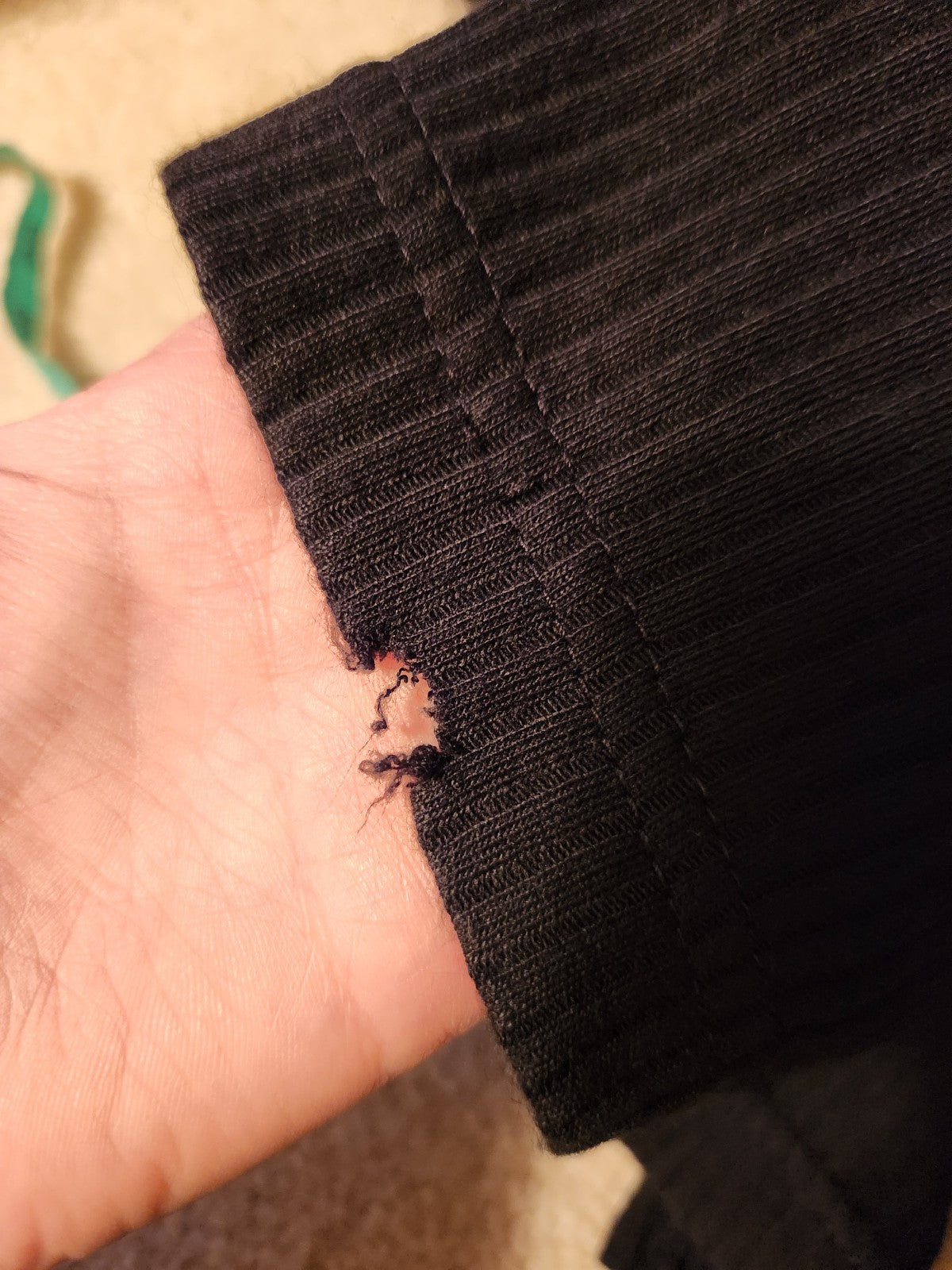 90s Black Ribbed Sweater Dress