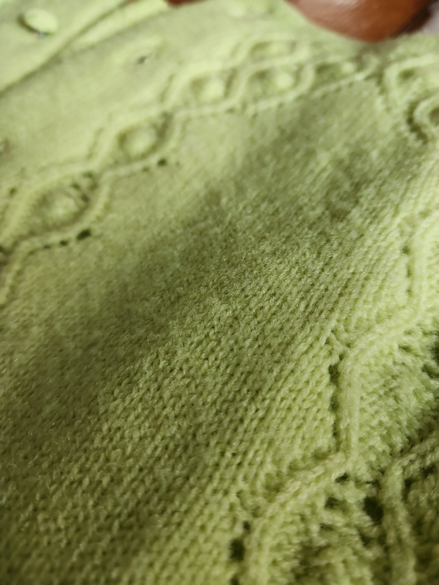 60s Lime Green Cardigan