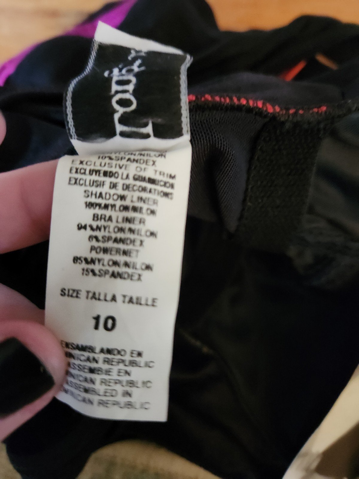 90s Deadstock Black One Piece Swimsuit