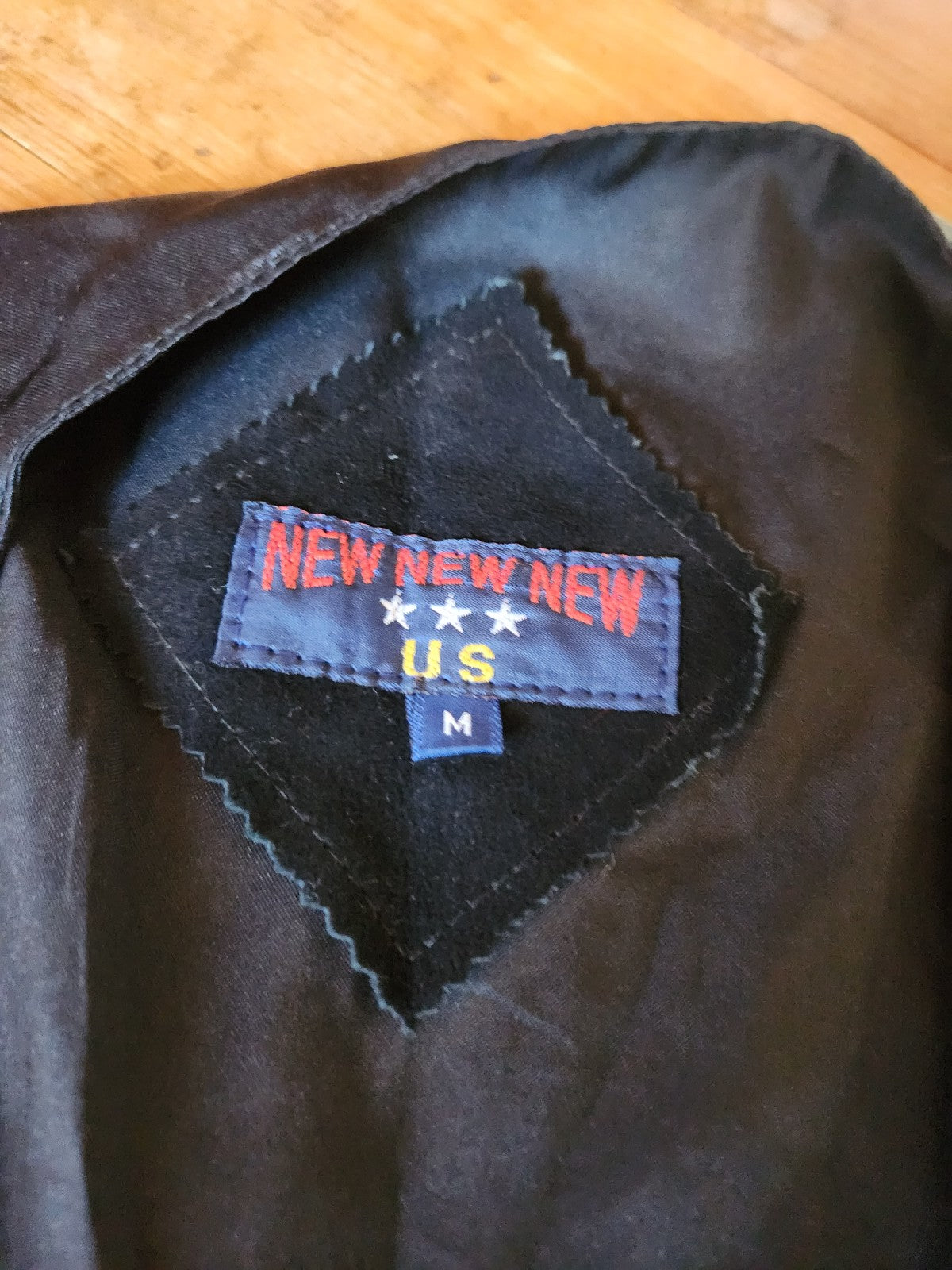 90s Black Leather Patchwork Vest