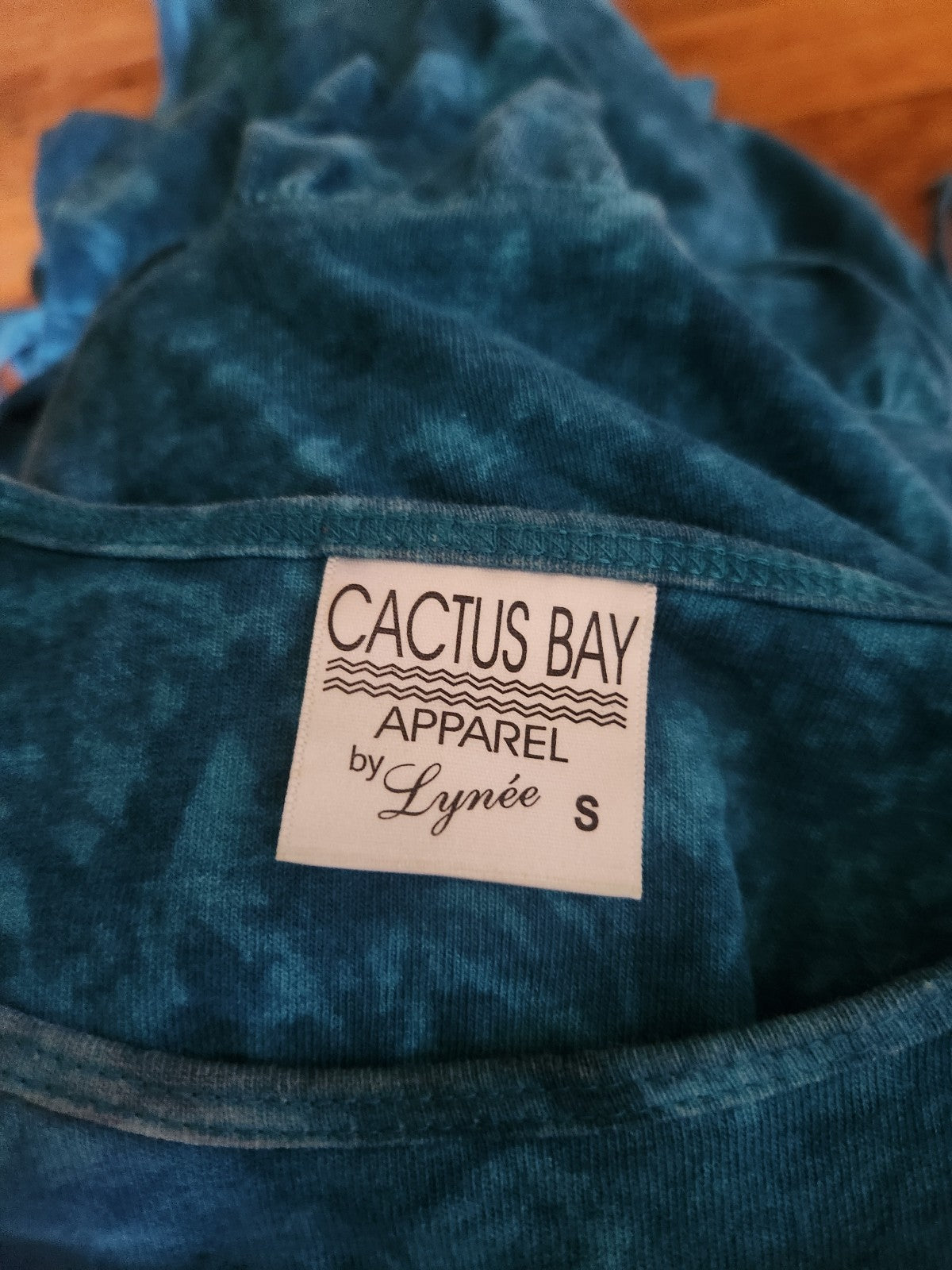 90s Teal Tie Dye Grandmacore Dress