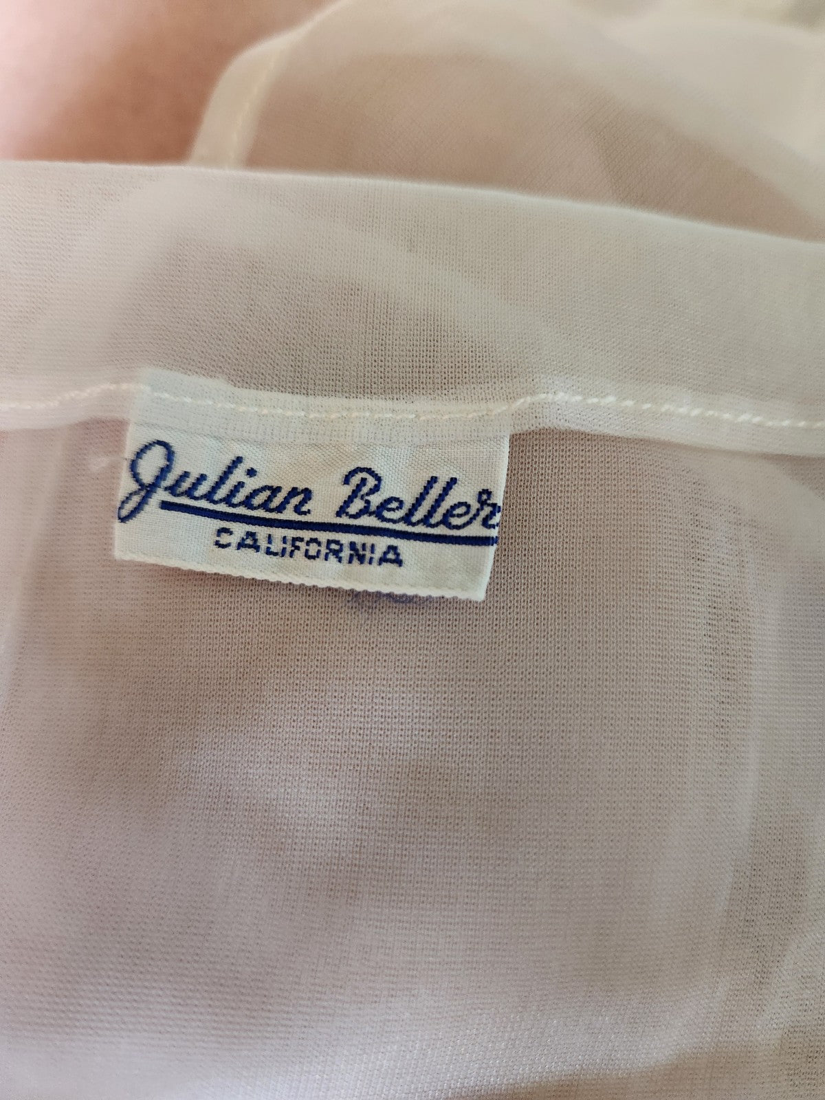 60s/70s Sheer Frilly Blouse