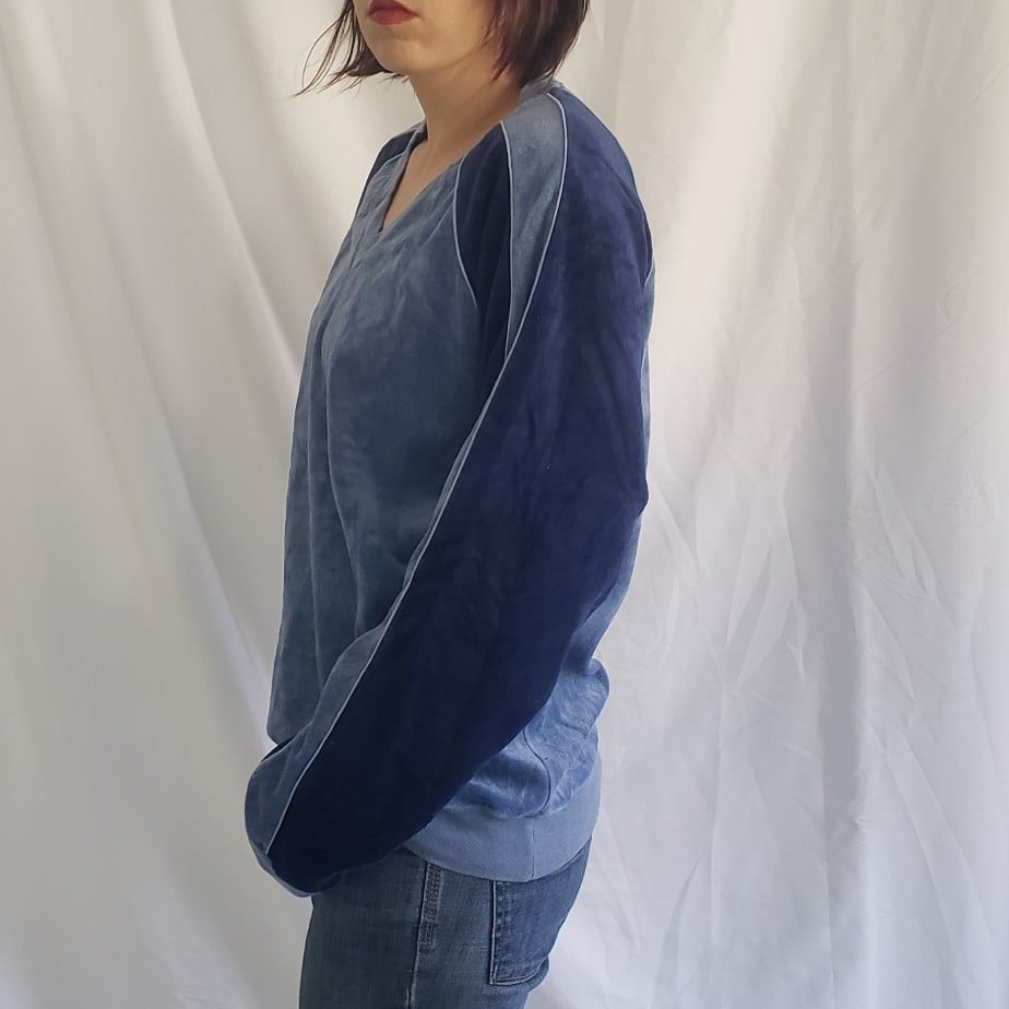 70s/80s Blue Terrycloth Sweatshirt