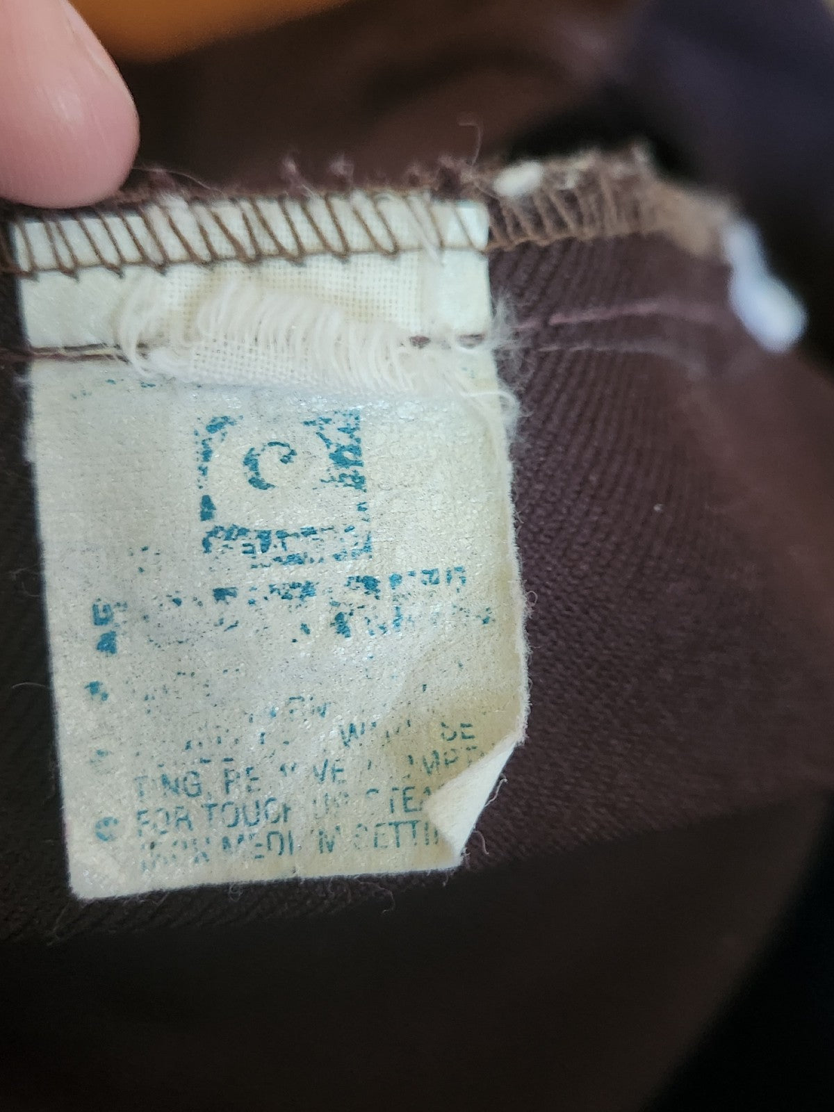 70s Brown Midi Skirt