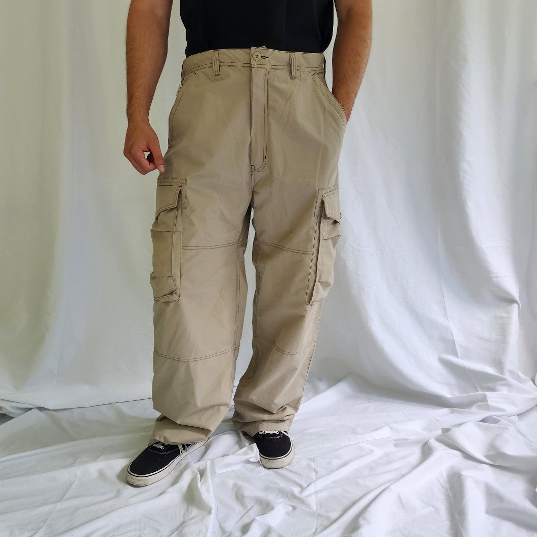 Y2K Deadstock Fleece Lined Baggy Cargo Pants