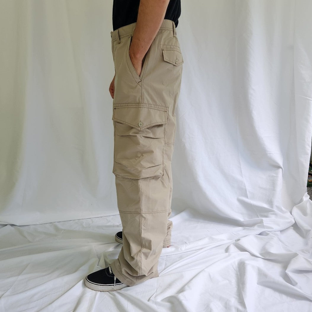 Y2K Deadstock Fleece Lined Baggy Cargo Pants