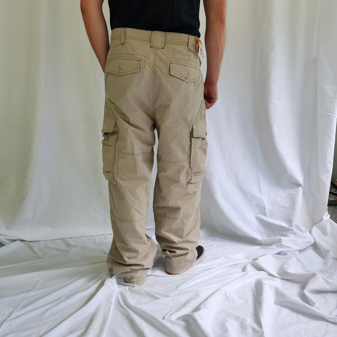 Y2K Deadstock Fleece Lined Baggy Cargo Pants
