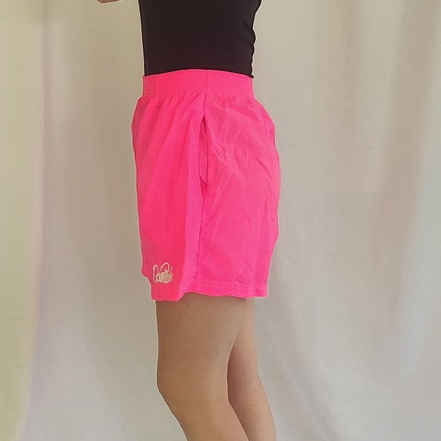 90s OP Hot Pink Nylon Running Shorts