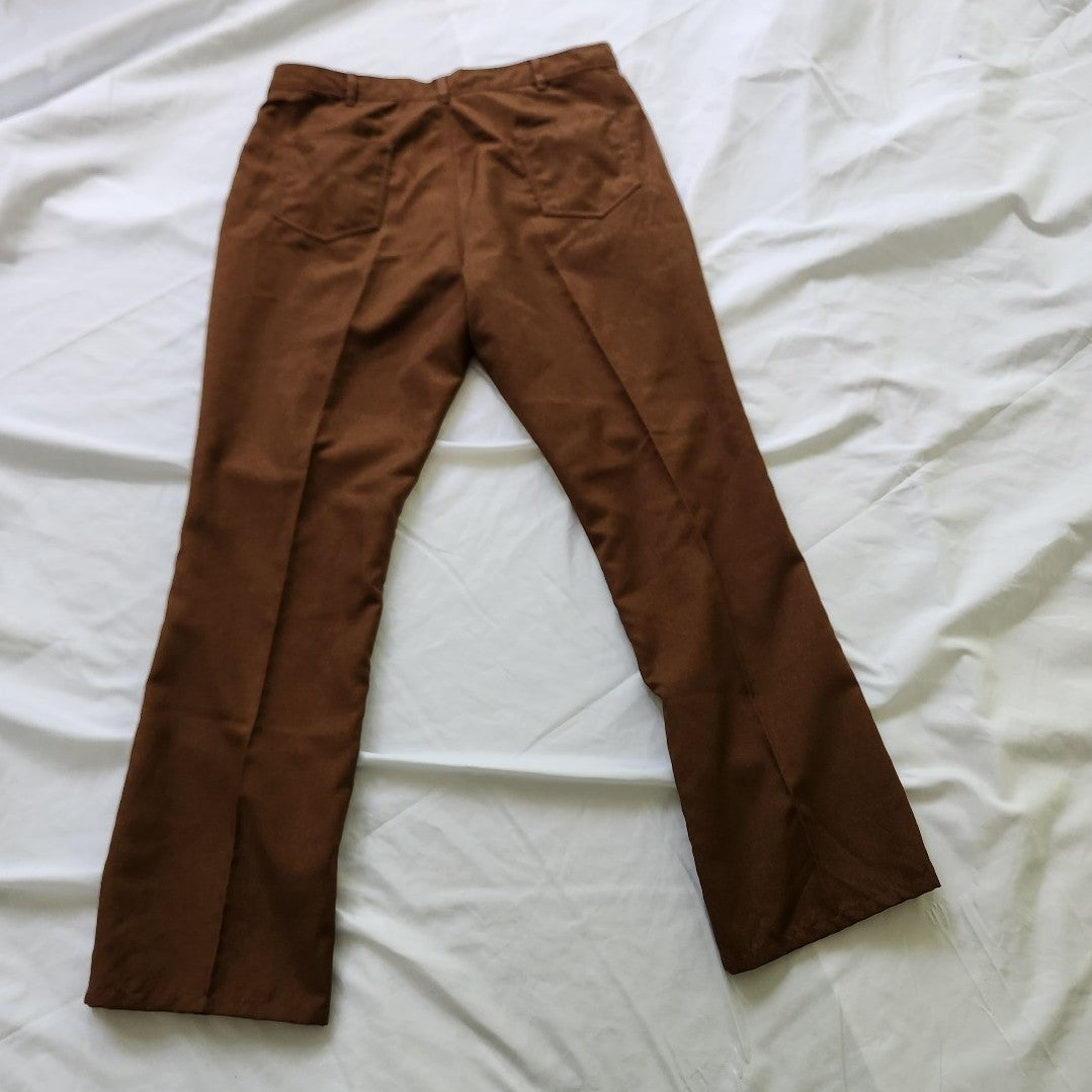 90s Brown Haband Pleated Trousers