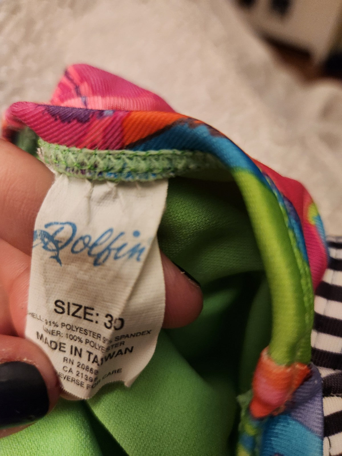 90s Neon Paint Splatter On Piece Swimsuit
