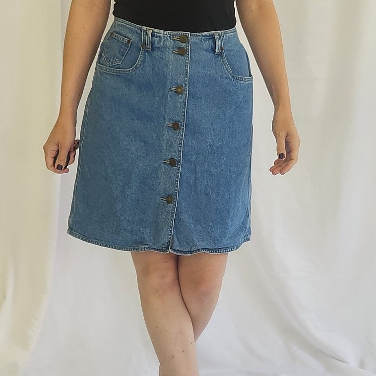 90s/Y2K Liz Claiborne Button Down Mini Skirt