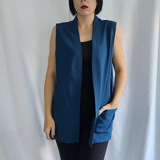 80s Blue Vest