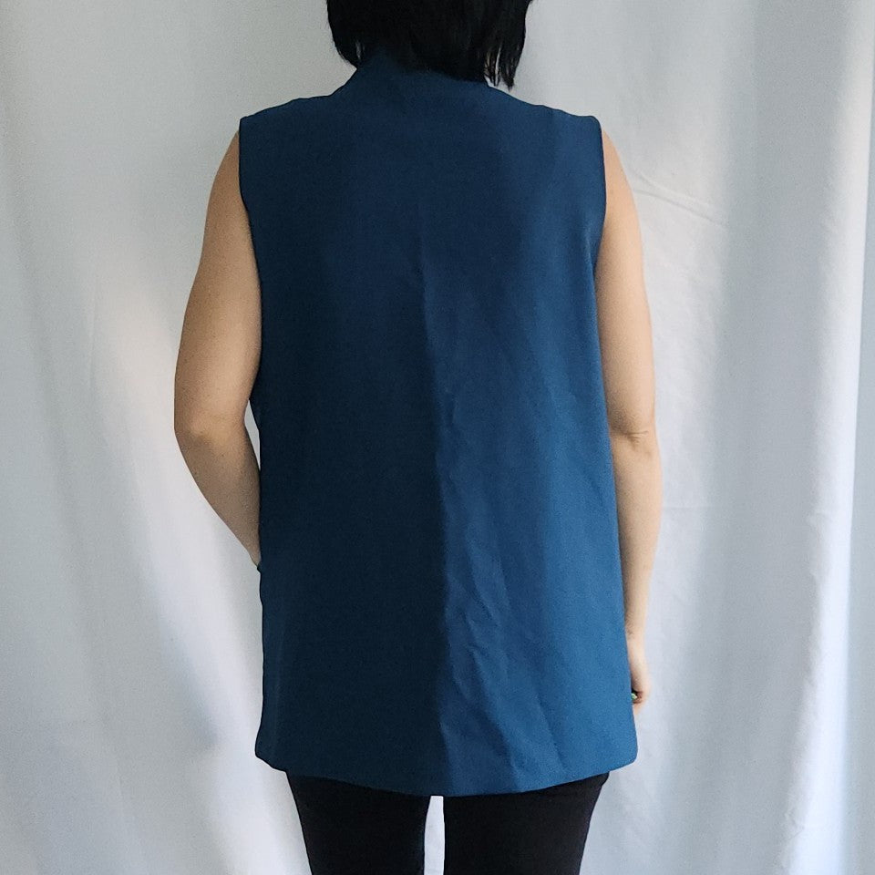 80s Blue Vest