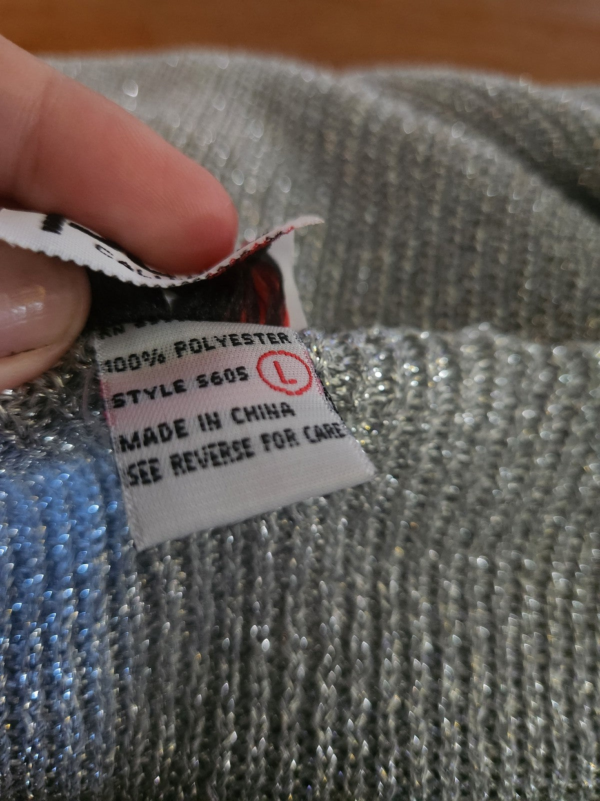 90s Silver Metallic Tank Top