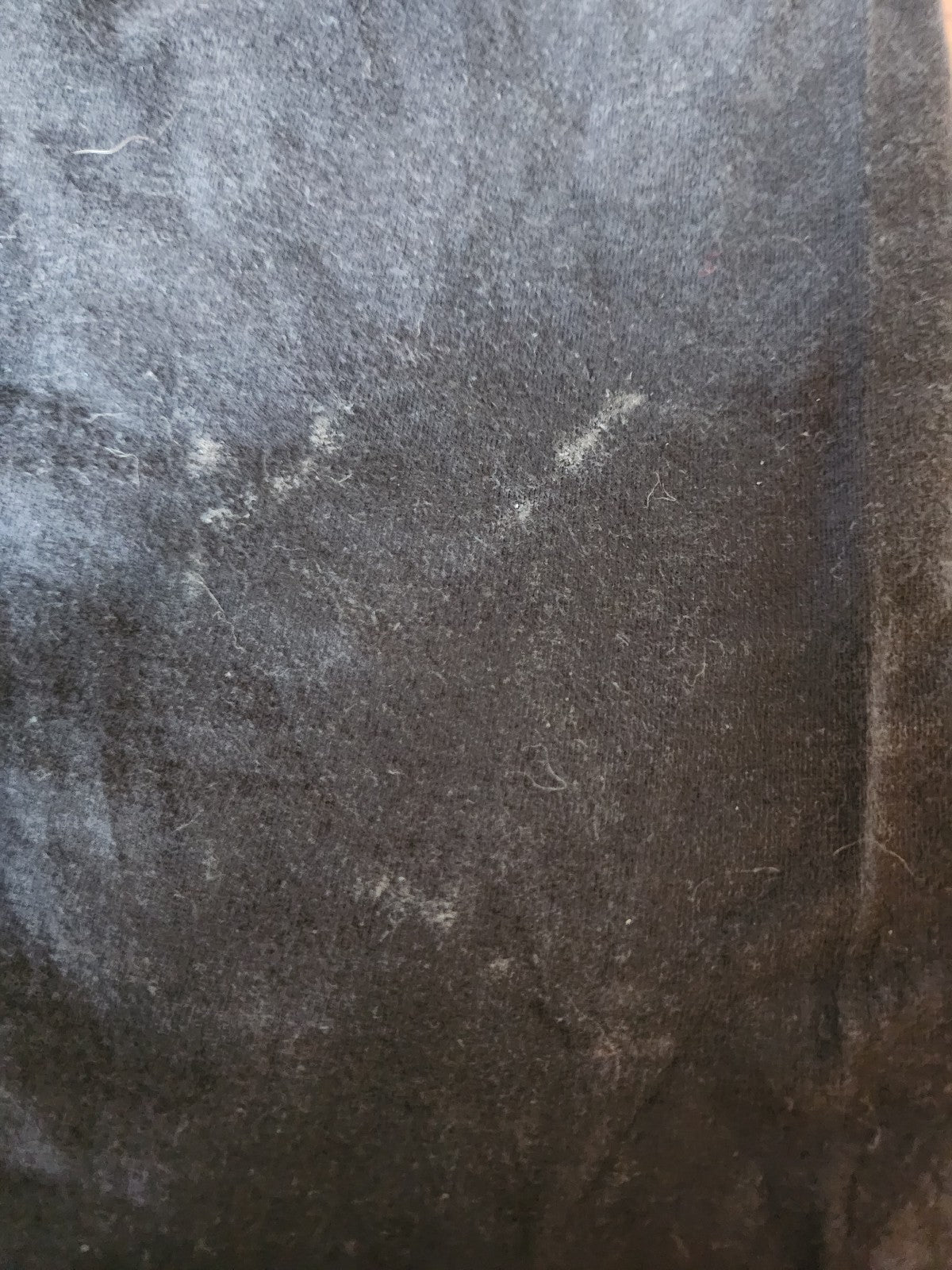 90s Black and White Wolf Print Tee