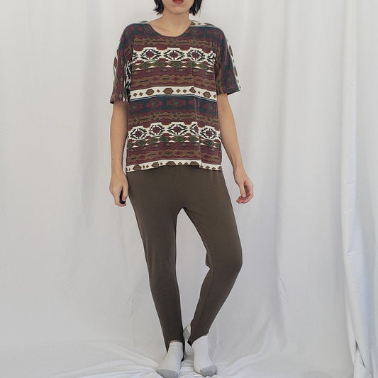 90s Southwest Tee and Stirrup Leggings Set