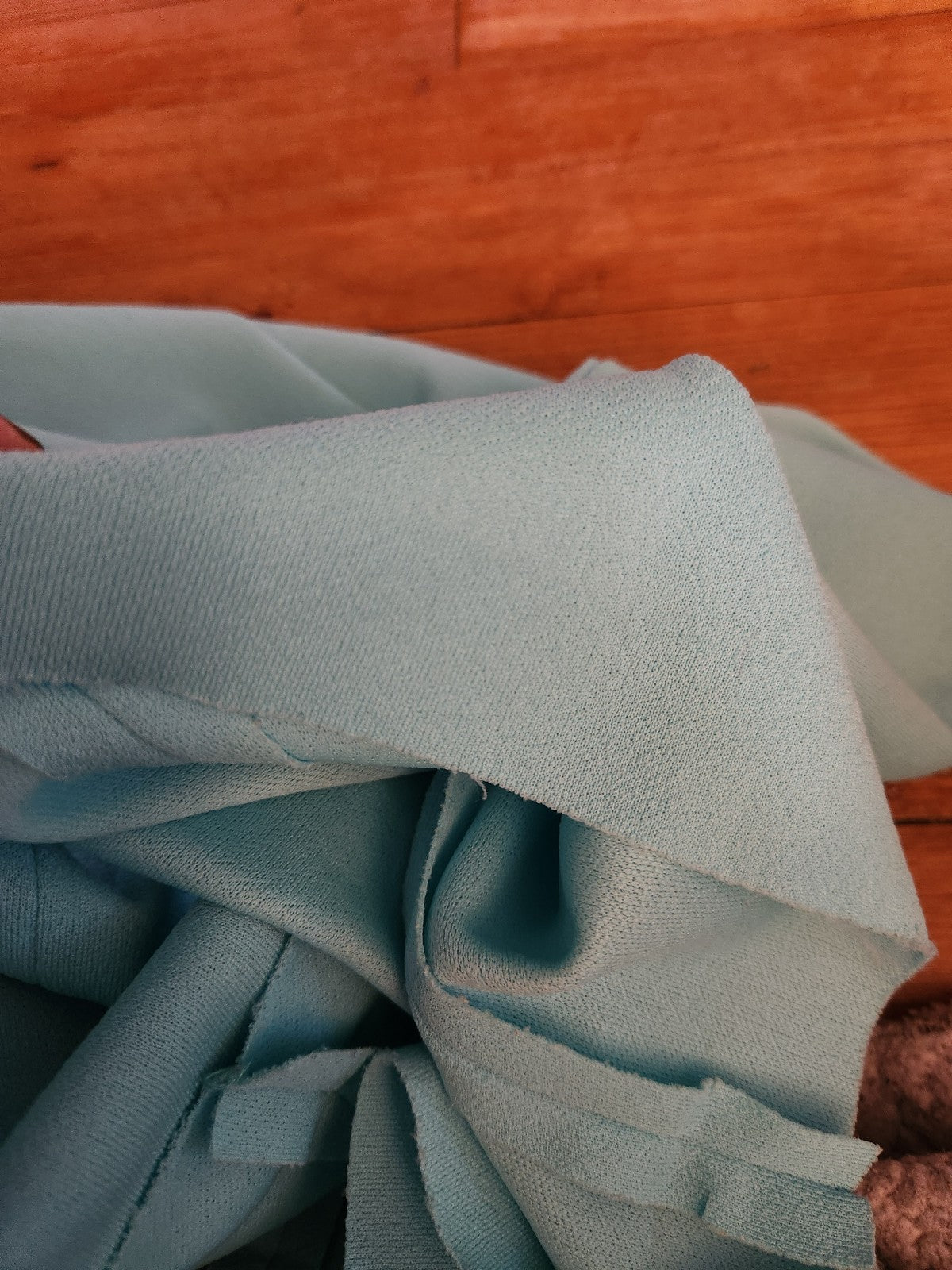 70s Blue Gown with Sheer Sleeves
