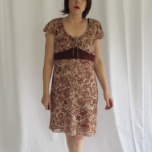 Y2K Boho Fairycore Mini Dress