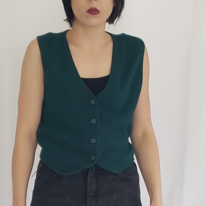 70s/80s Green Sweater Vest