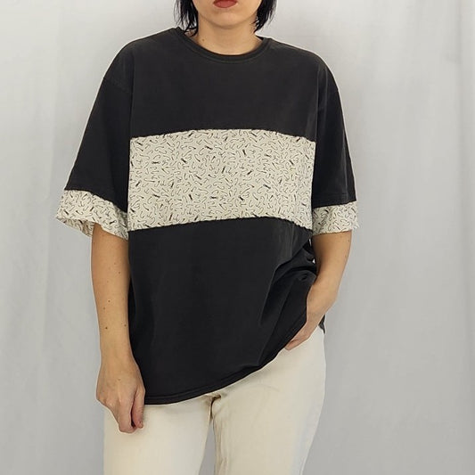 90s Black and White Fishing Lure Tee