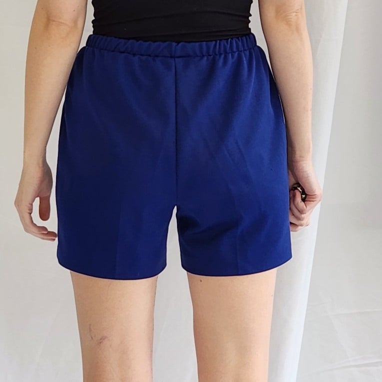 70s/80s Blue Pleated Gym Shorts