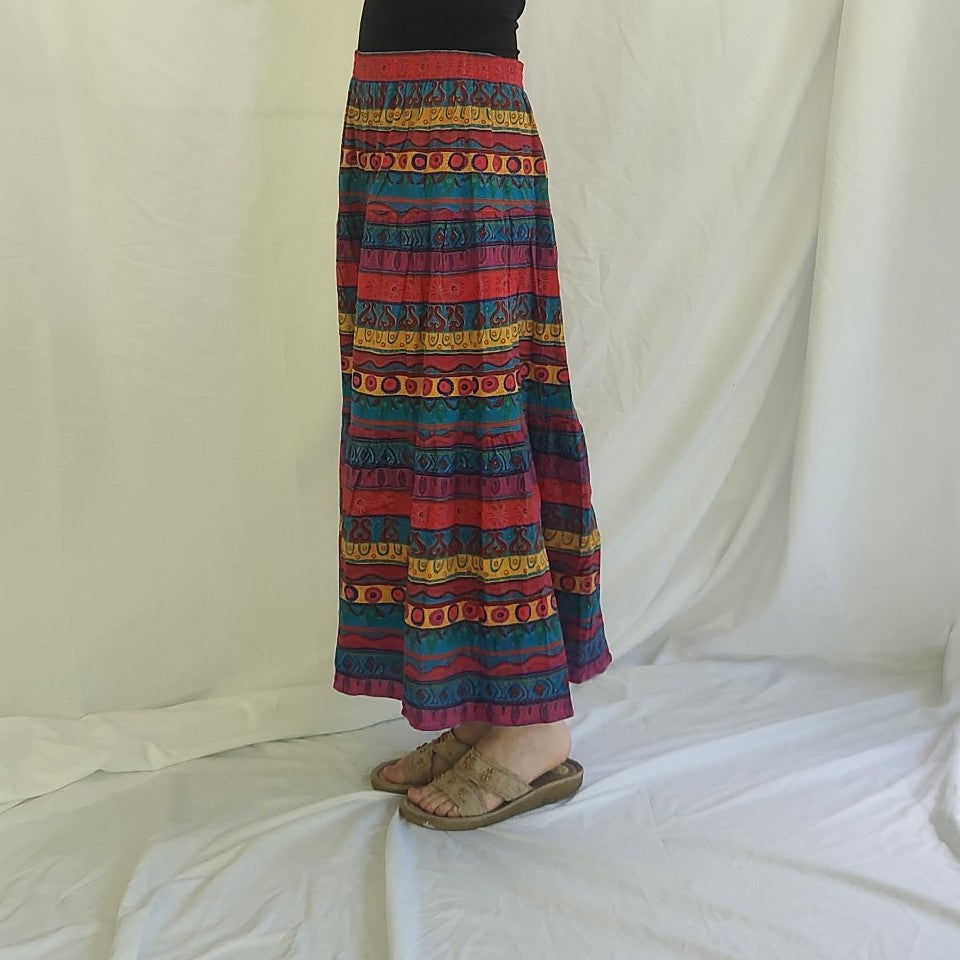 90s IB Diffusion Colorful Cotton Skirt