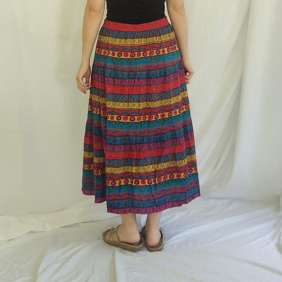 90s IB Diffusion Colorful Cotton Skirt
