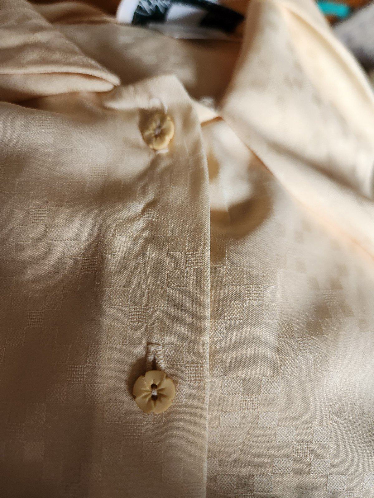 80s Yellow Blouse with Bow