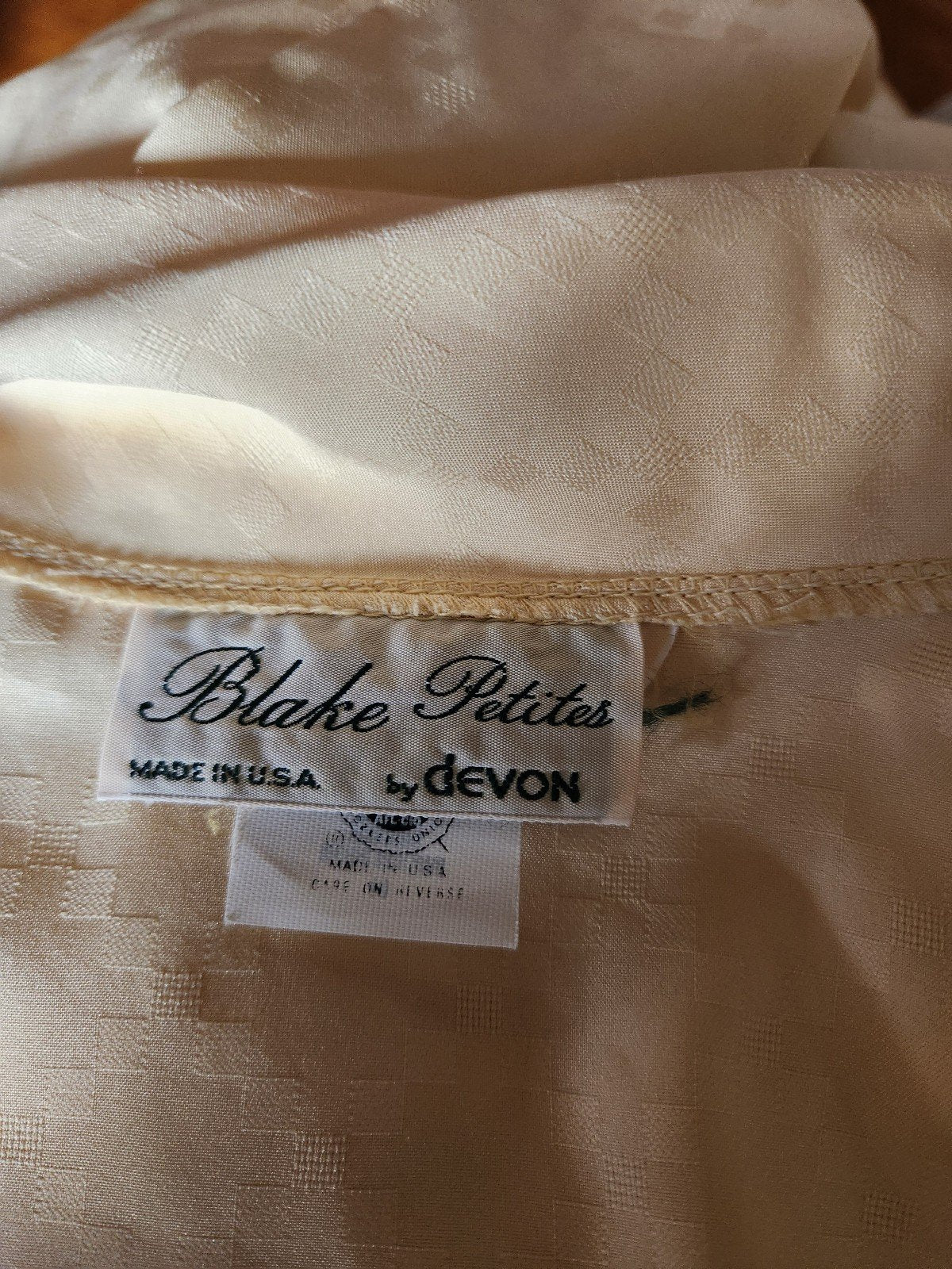 80s Yellow Blouse with Bow