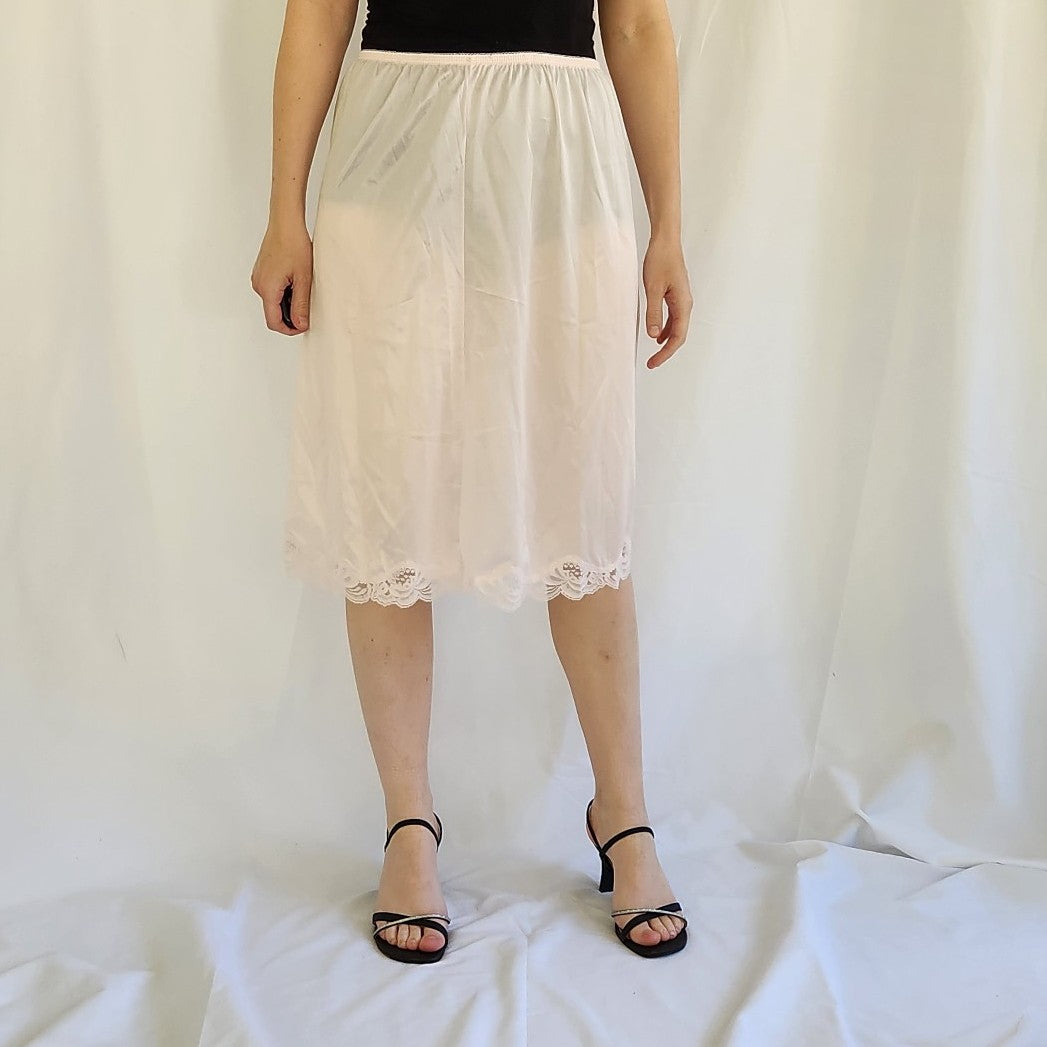 Vintage Pastel Pink Half Slip