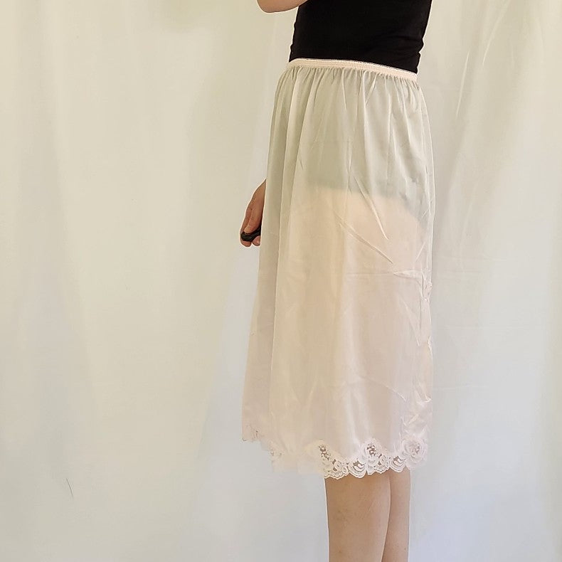 Vintage Pastel Pink Half Slip