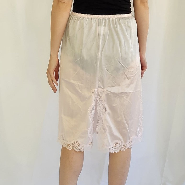 Vintage Pastel Pink Half Slip
