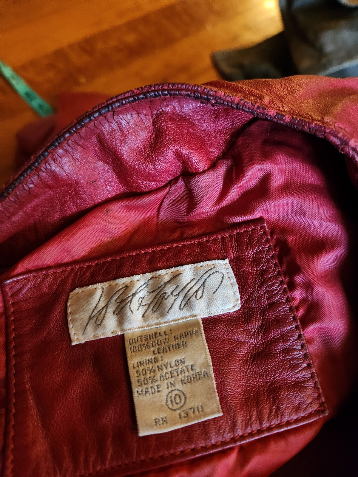 80s Red Leather Jacket