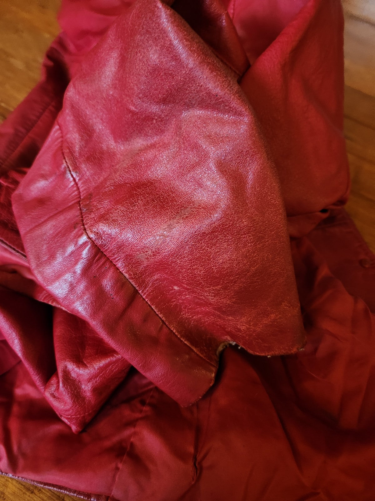 80s Red Leather Jacket