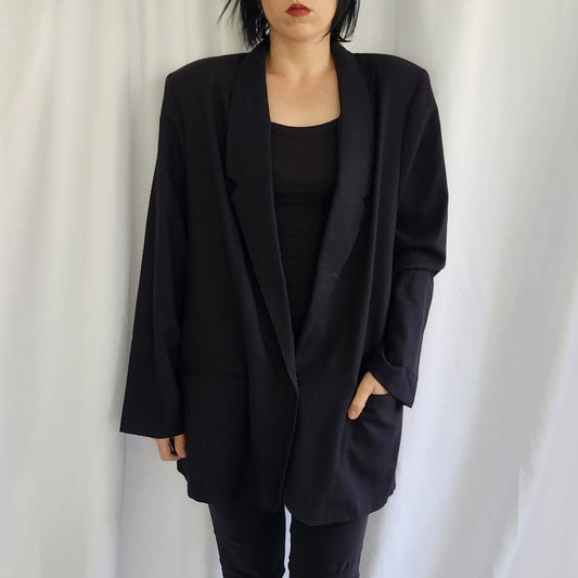 80s/90s Black Oversize Blazer