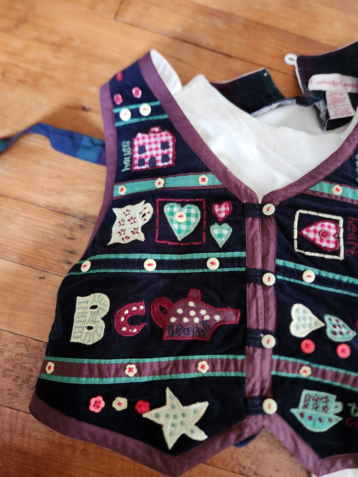 90s Deadstock Plaid Teacher Dress