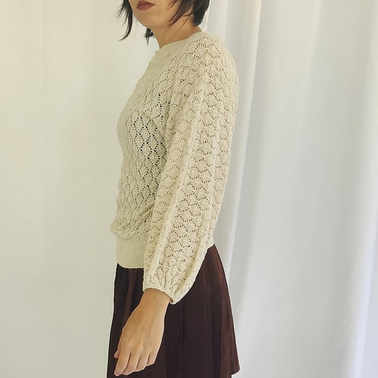 70s Cream Sweater