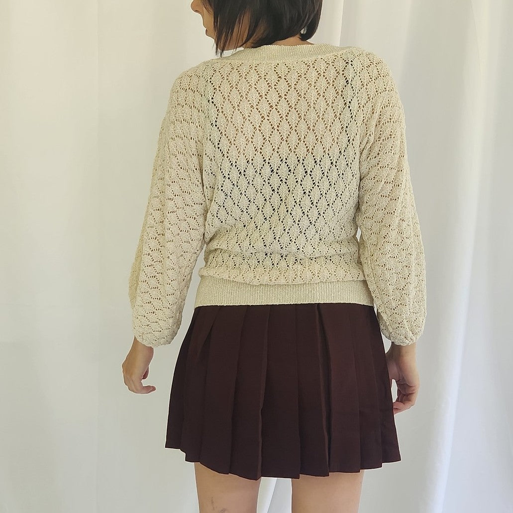 70s Cream Sweater