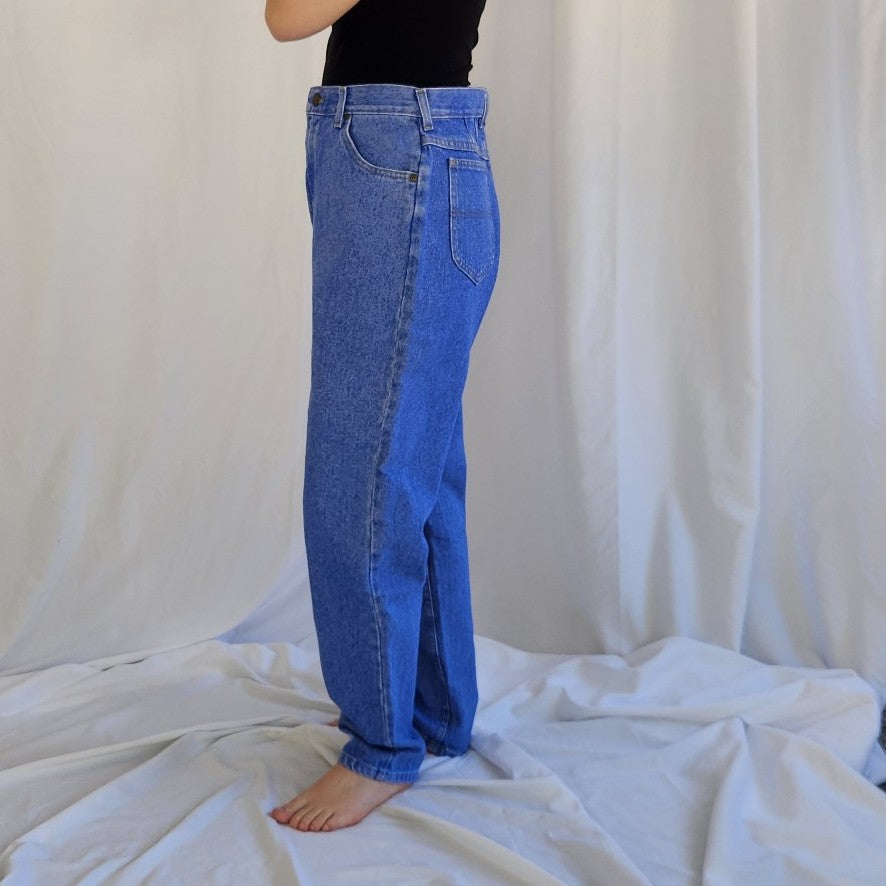 90s Deadstock Riders Bright Blue Jeans
