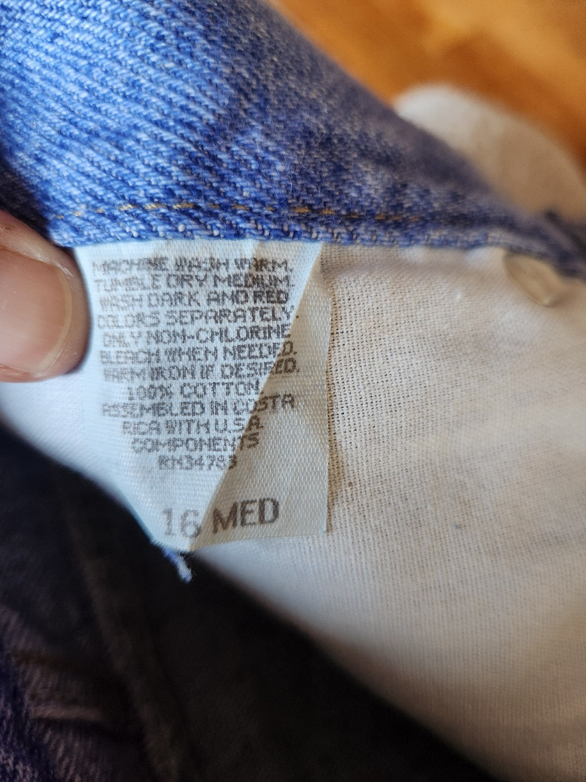 90s Deadstock Riders Bright Blue Jeans