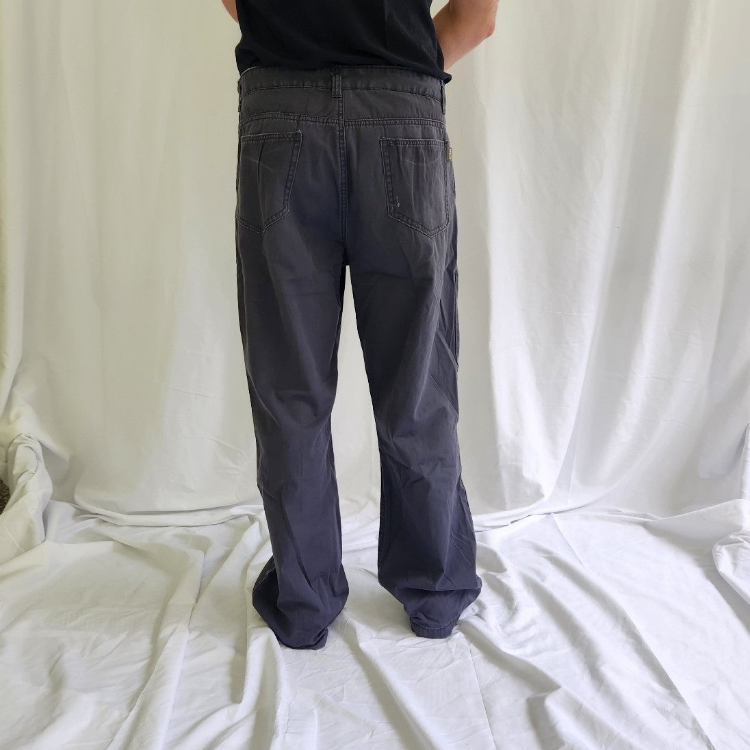 Y2K Gray Cotton Pants