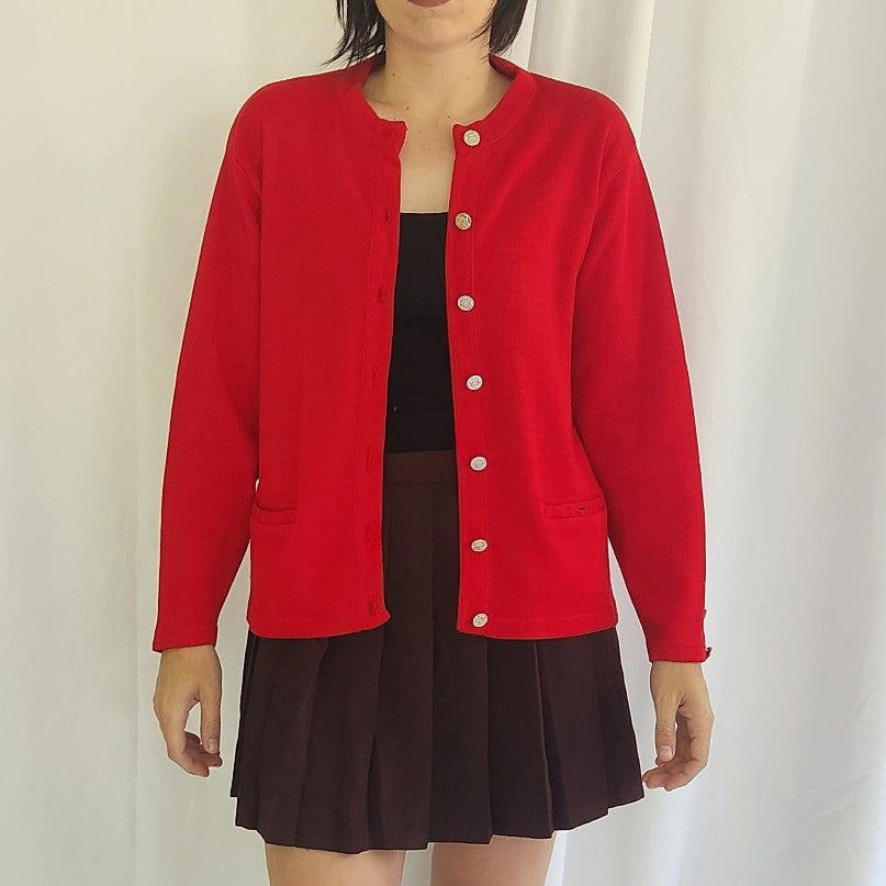 60s Red Cardigan