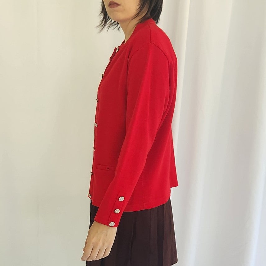 60s Red Cardigan
